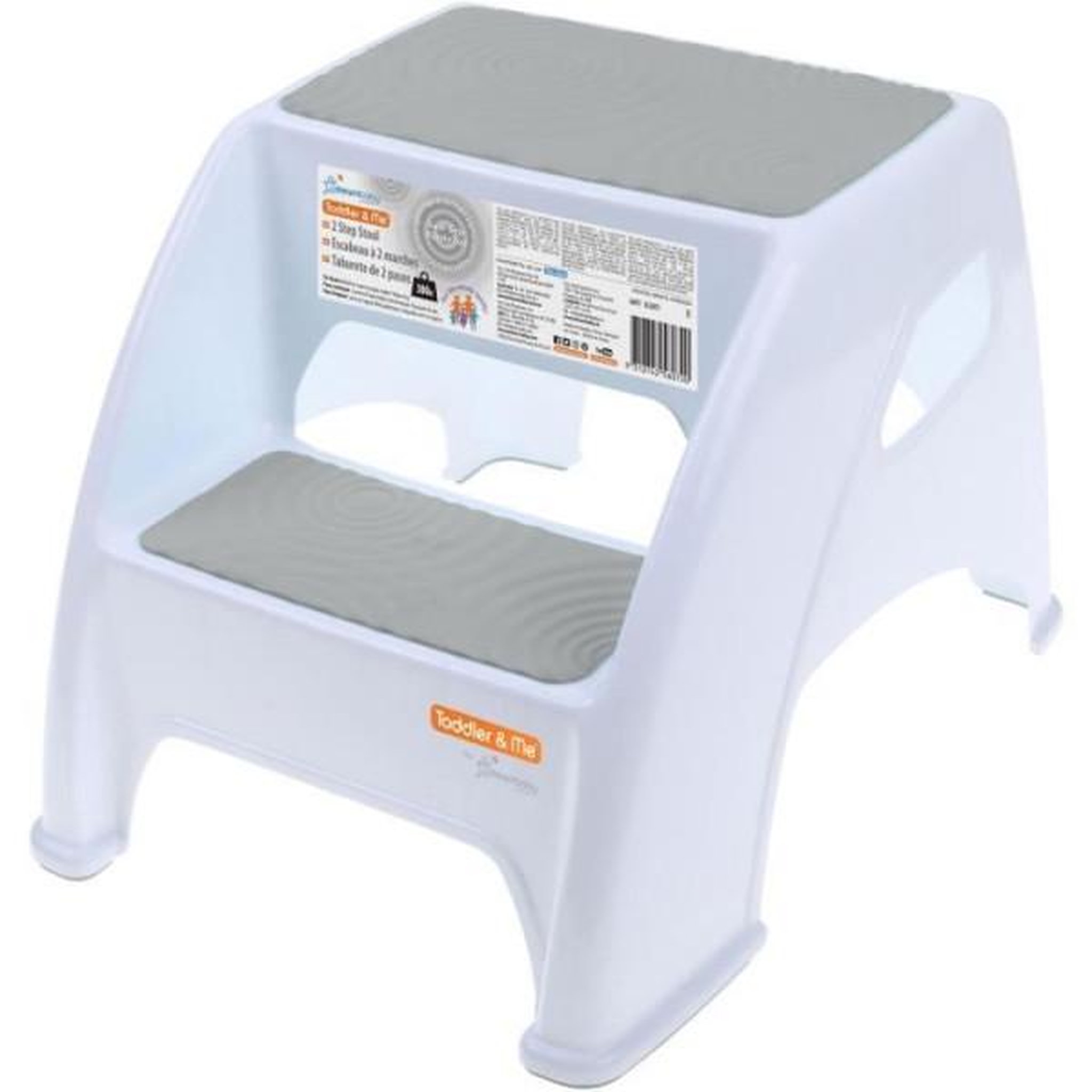 Voir la diapositive 6 : MARKET24 Transat - Anneau Tabouret marchepied - DREAMBABY - Toddler & Me 2 Up - Antidérapant et texturé - Jusqu'a 145kg pour les petits et les adultes -