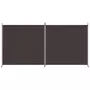 VIDAXL Cloison de separation 2 panneaux Marron 348x180 cm Tissu