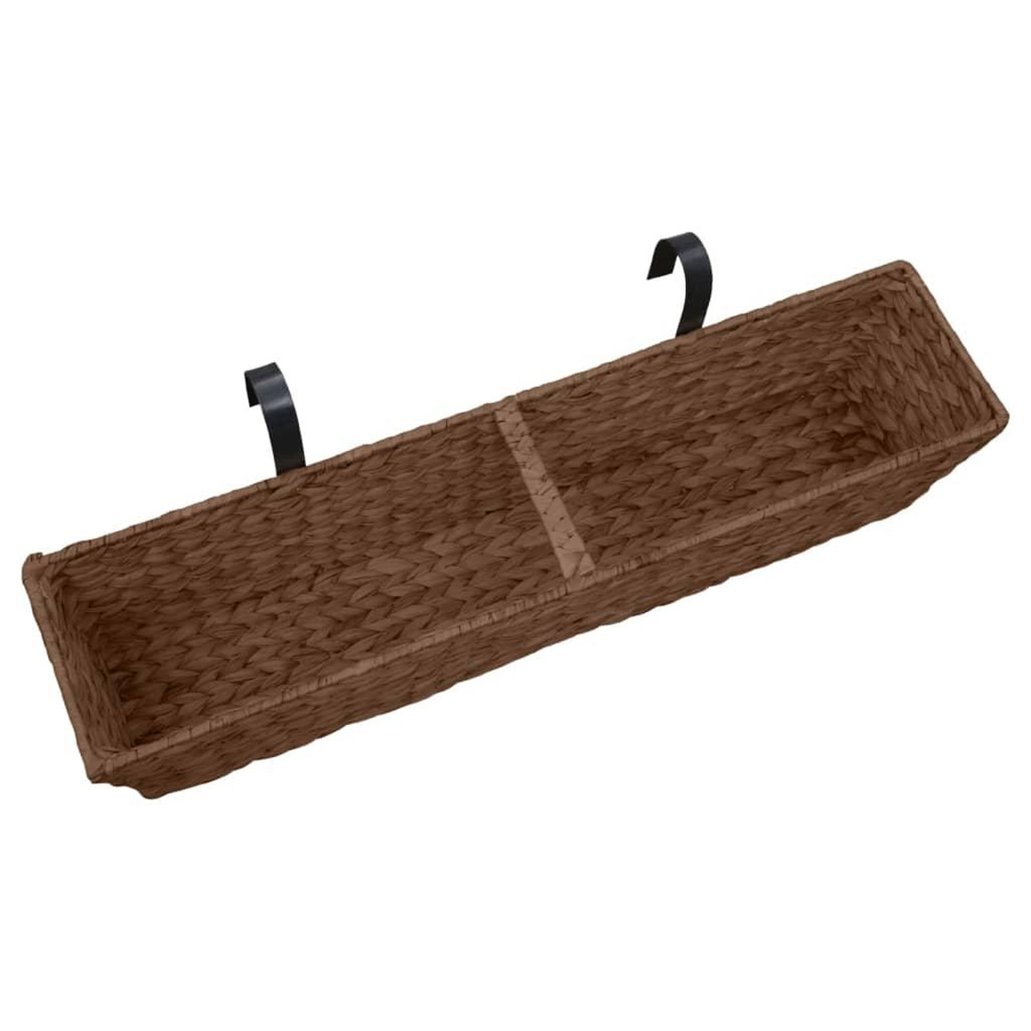 Voir la diapositive 5 : VIDAXL Pots de fleurs 2 pcs jacinthe d'eau marron