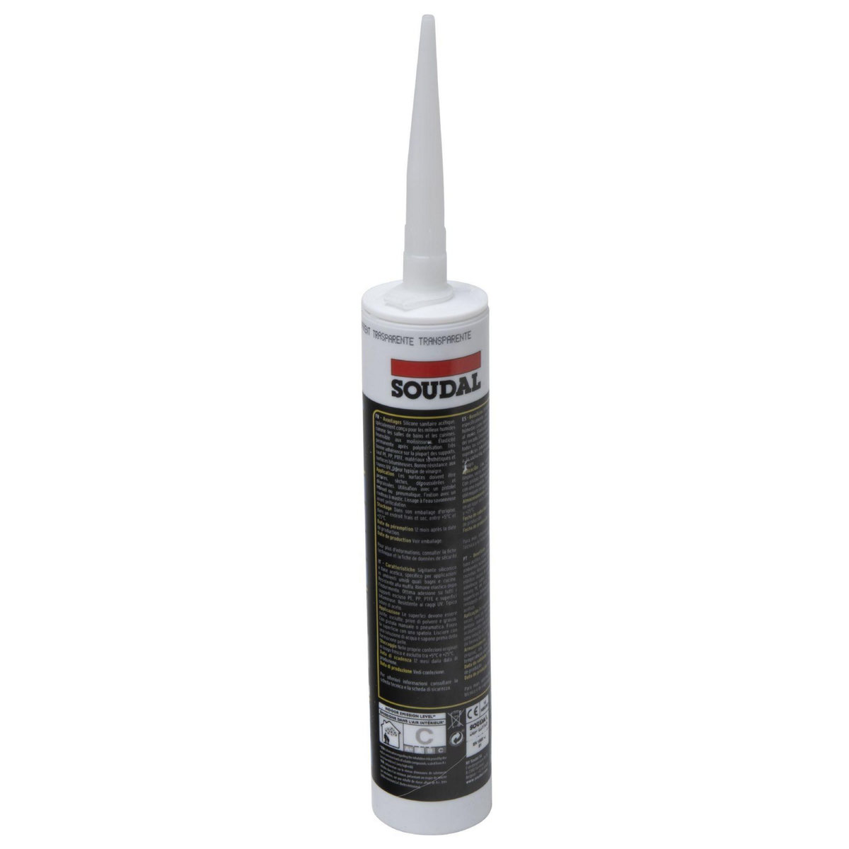 Soudal Cartouche sanitaire transparent 280ml Soudal