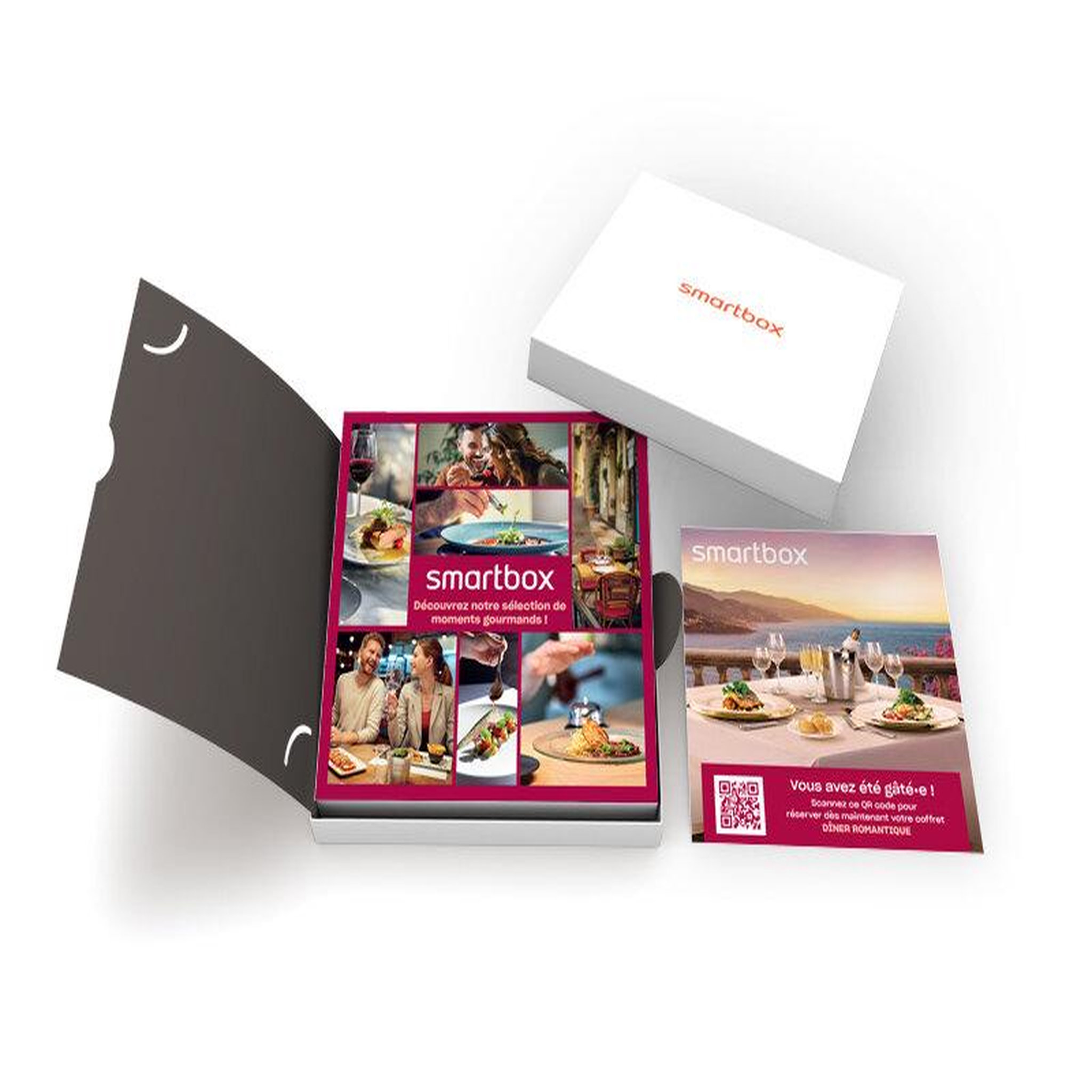 Voir la diapositive 2 : Smartbox Dîner romantique - Coffret Cadeau Gastronomie