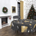 SOLEIL D'OCRE Nappe anti-tâches SAPIN, par Soleil d'Ocre. Coloris disponibles : Noir, Rouge