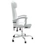Voir la diapositive 4 : VIDAXL Fauteuil de massage inclinable de bureau Blanc Similicuir