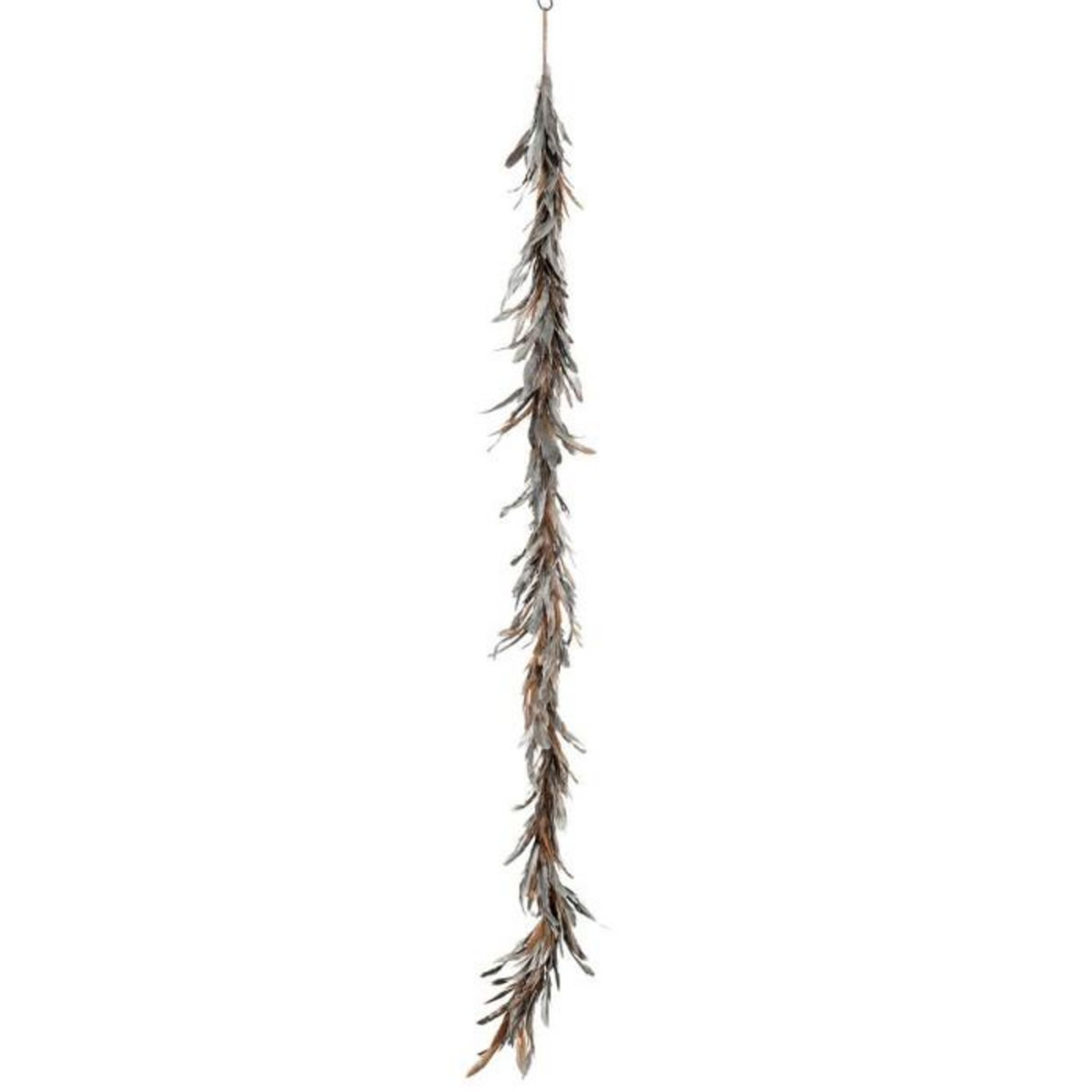 Paris Prix Guirlande de Noël  Plumes Déco  160cm Argent