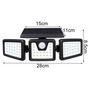Voir la diapositive 6 : Lumisky Lot de 4 spots solaires avec détecteur FALCON Noir Plastique 800LM