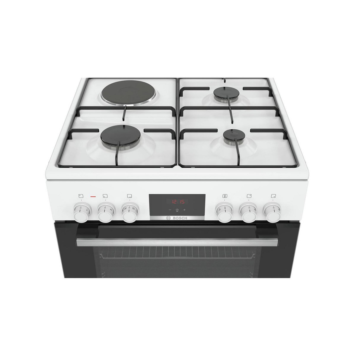 BOSCH Cuisinière mixte a 66l 4 feux blanc - hxr39ig20