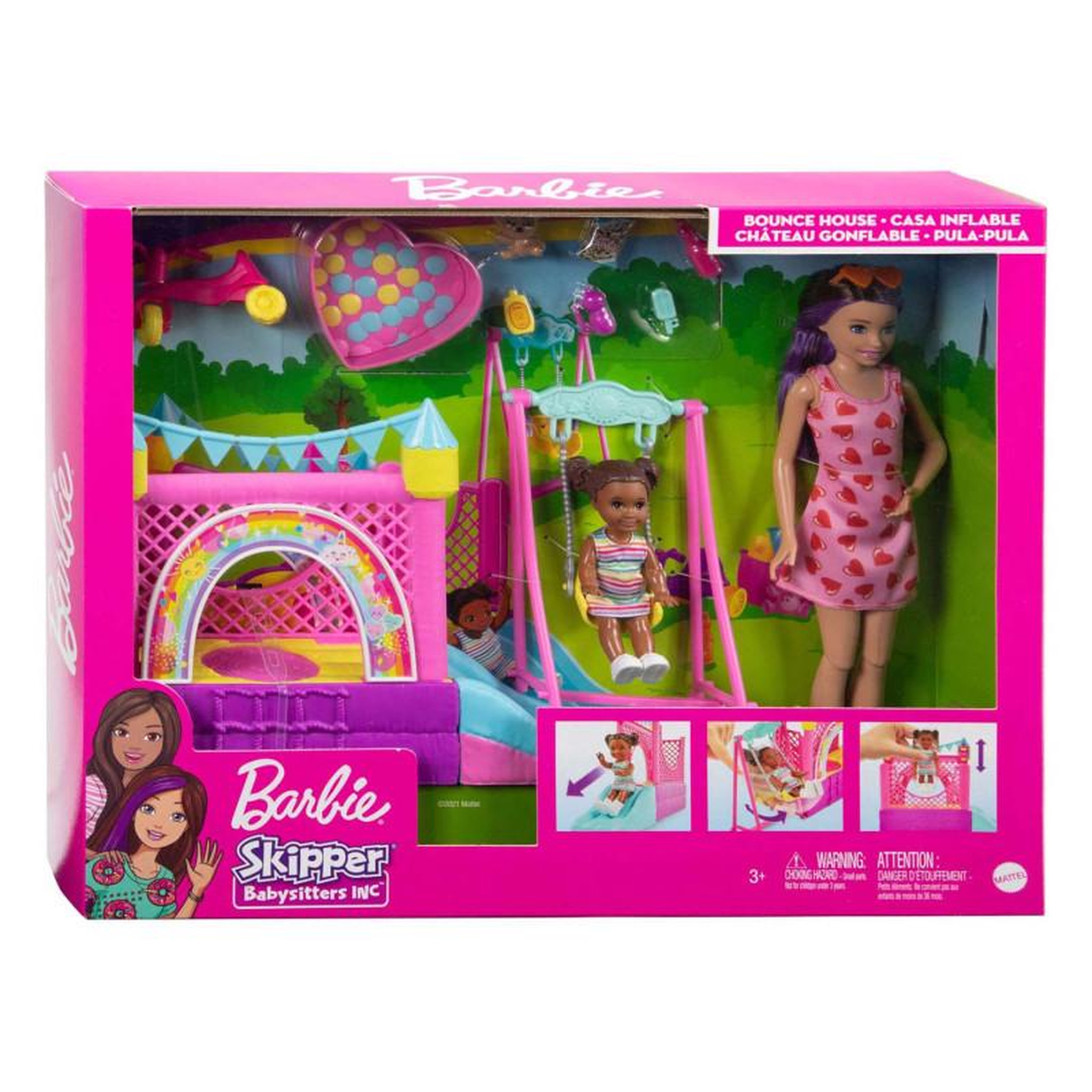 Voir la diapositive 2 : MATTEL Mattel - Barbie Skipper Storytelling Doll Playset HHB67