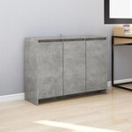 VIDAXL Buffet Gris béton 102x33x75 cm Bois d ingénierie