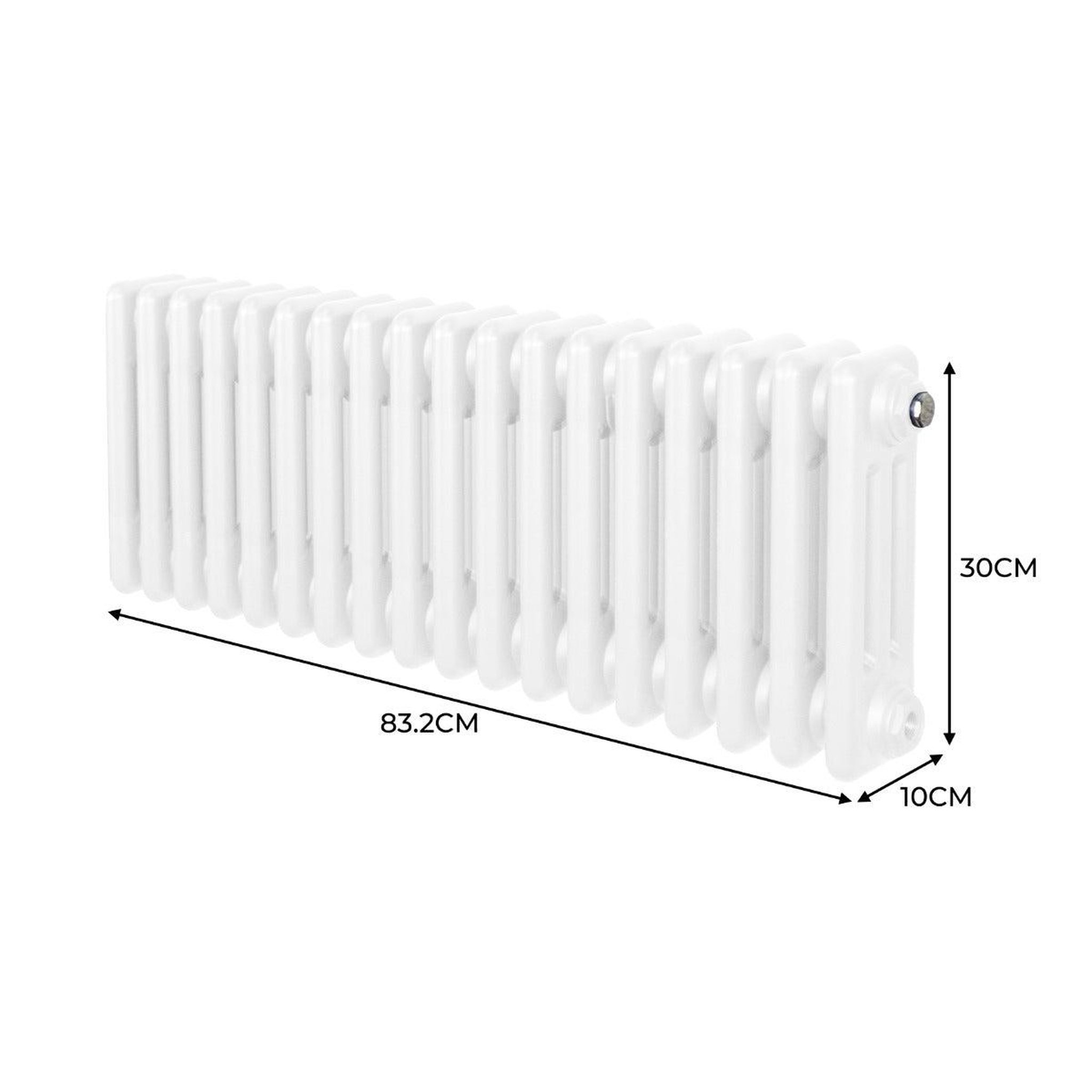 Voir la diapositive 5 : MONSTERSHOP Radiateur traditionnel à 3 colonnes – 300 x 832 mm