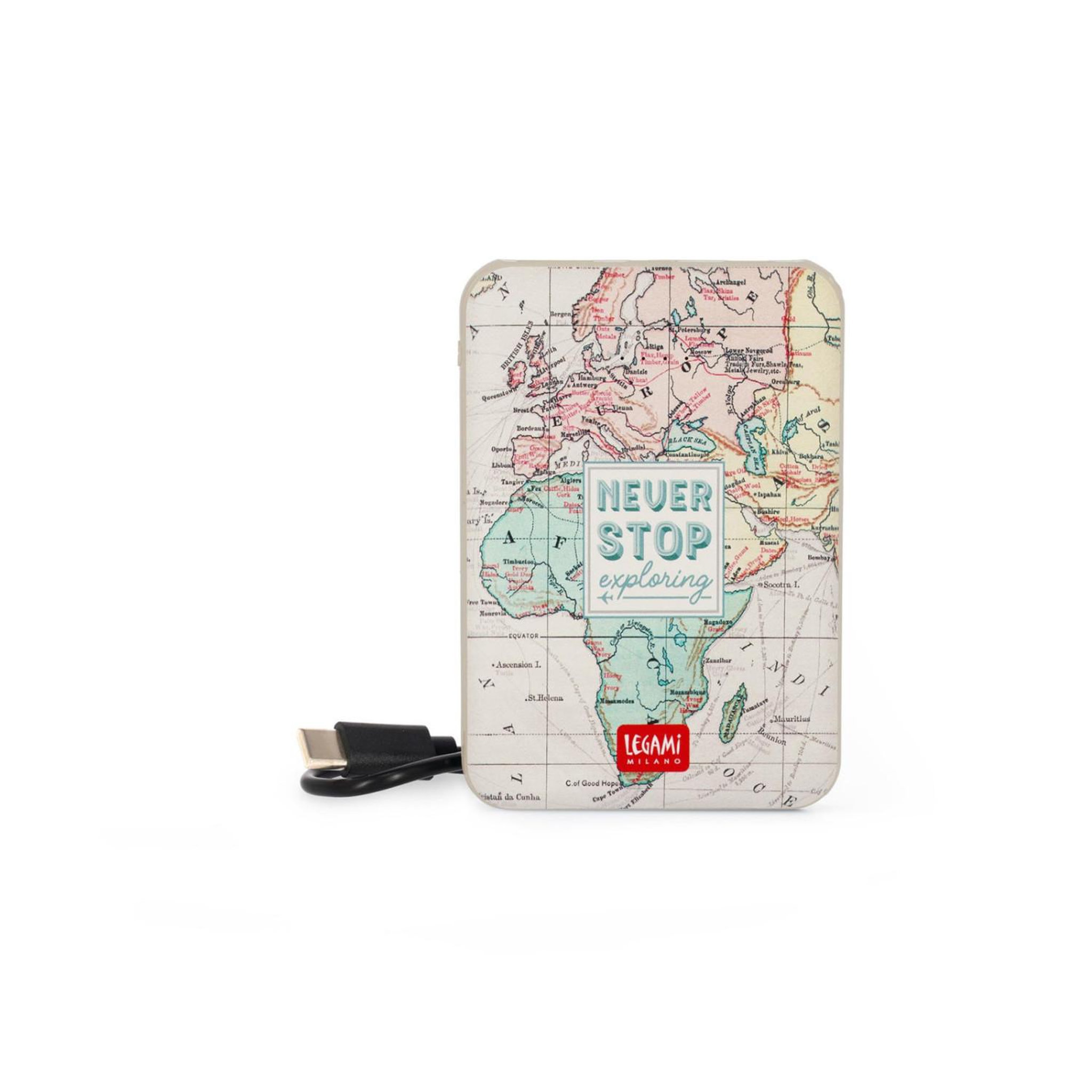 LEGAMI Legami supercharge power bank de voyage 5000 mah 2 ports type-c et 1 usb avec câble type-c inclus