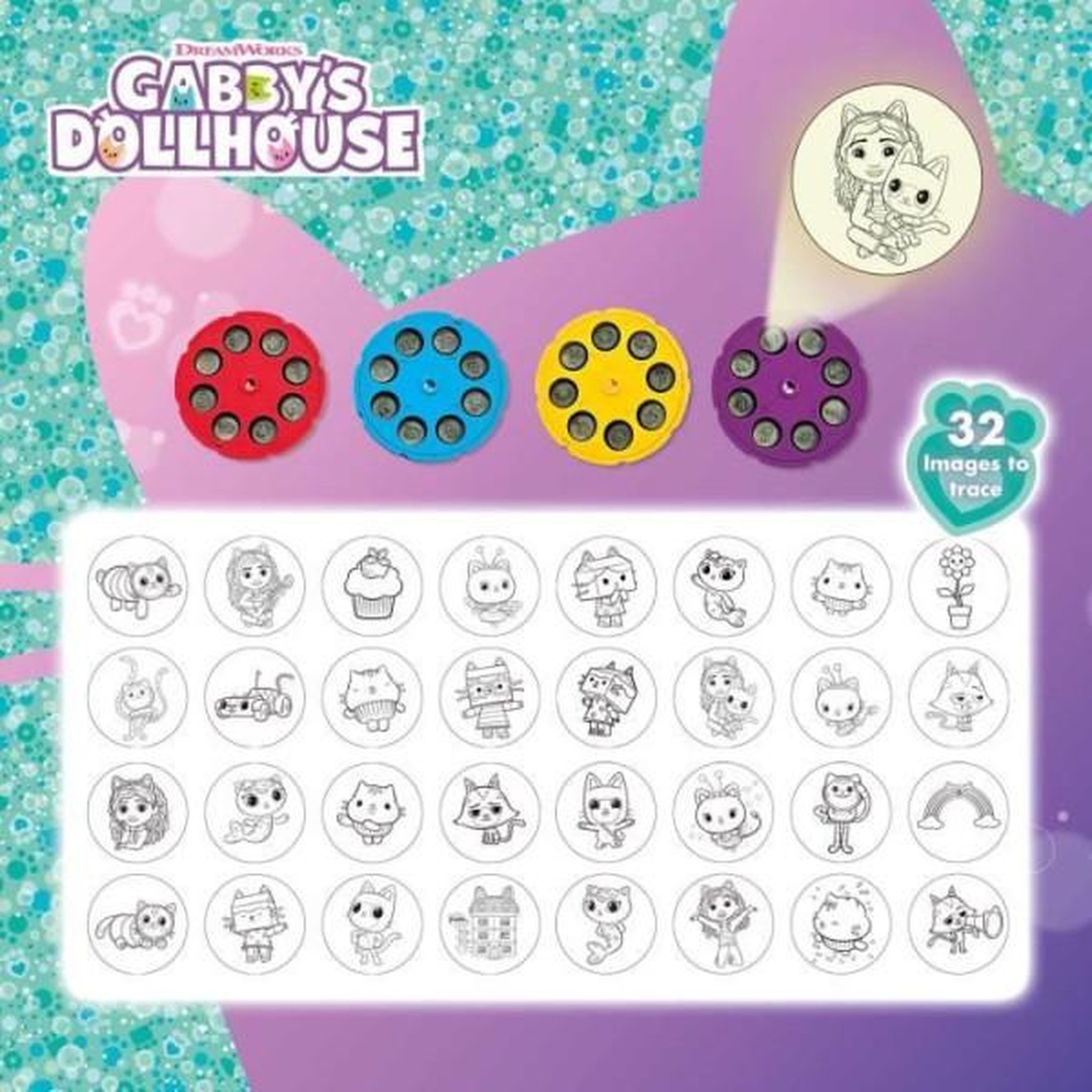 Voir la diapositive 5 : LISCIANI GIOCHI Projecteur de dessins - LISCIANI GIOCHI - Gabby et la maison magique - Accessoires Inclus - Modeles Variés