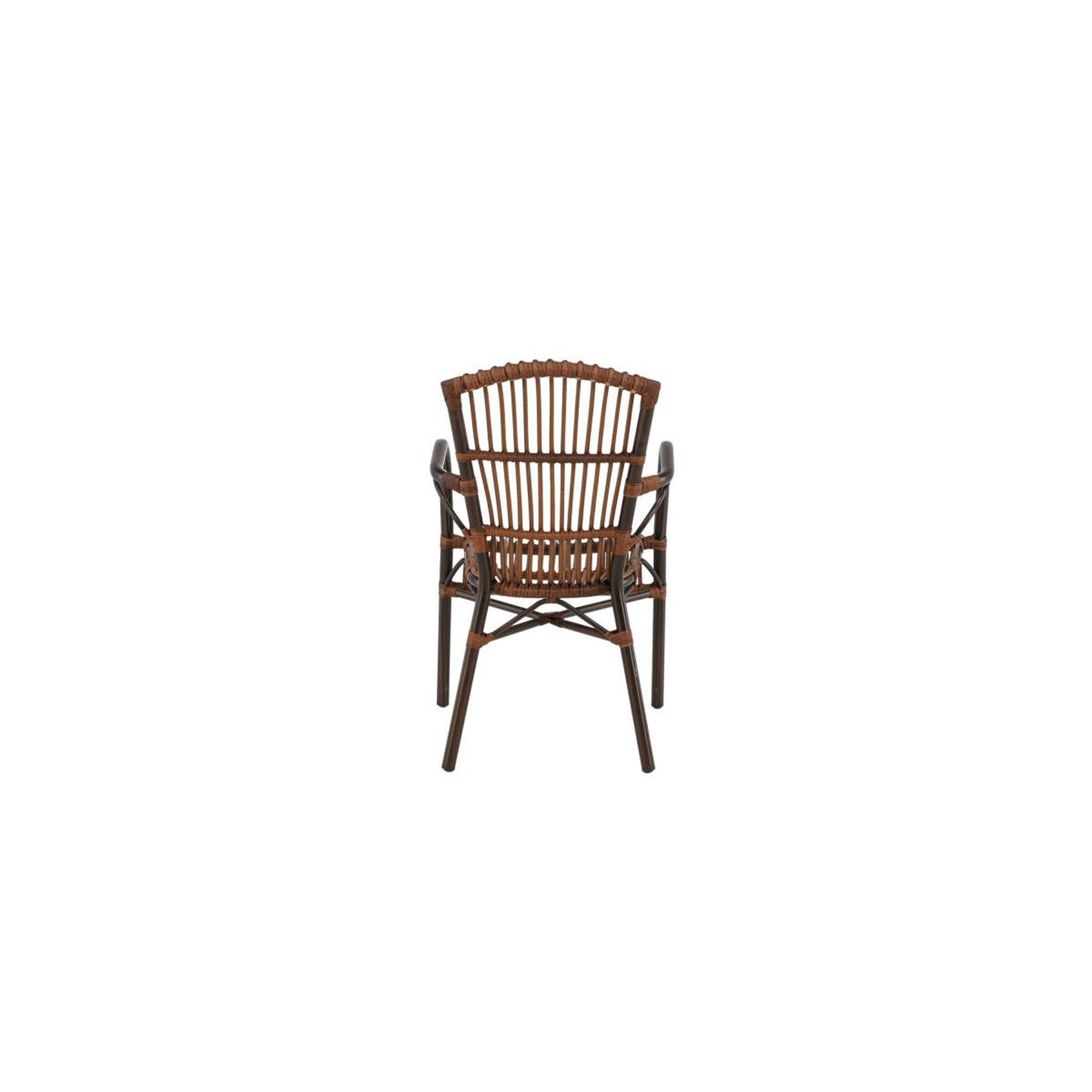 Voir la diapositive 5 : Paris Prix Chaise de jardin en rotin  galera  90cm marron