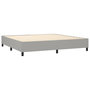 Voir la diapositive 5 : VIDAXL Sommier a lattes de lit et matelas et LED Gris clair 200x200 cm