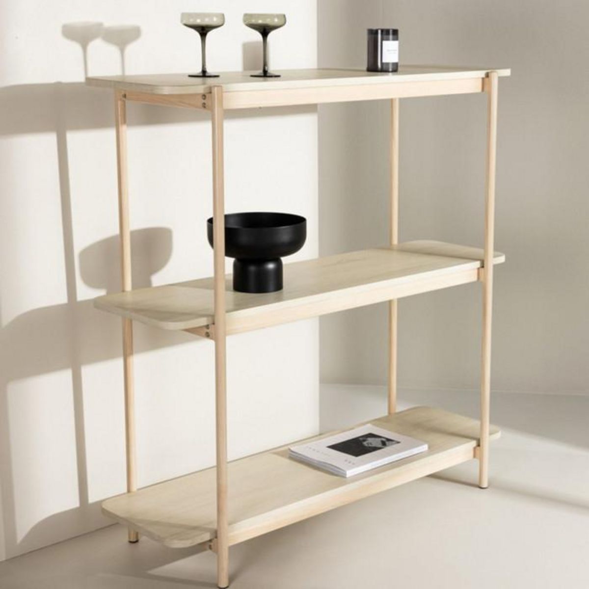 Paris Prix Étagère 3 Niveaux  Heim  120cm Naturel