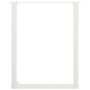 Voir la diapositive 5 : VIDAXL Pieds de table basse forme de U 3 pcs blanc 70x(72-73) cm acier
