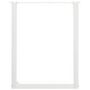 Voir la diapositive 5 : VIDAXL Pieds de table basse forme de U 3 pcs blanc 70x(72-73) cm acier