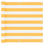 Voir la diapositive 1 : VIDAXL Ecran de balcon Blanc et jaune 90x300 cm Tissu Oxford
