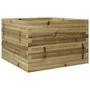 Voir la diapositive 2 : VIDAXL Jardiniere 70x70x46 cm bois de pin impregne