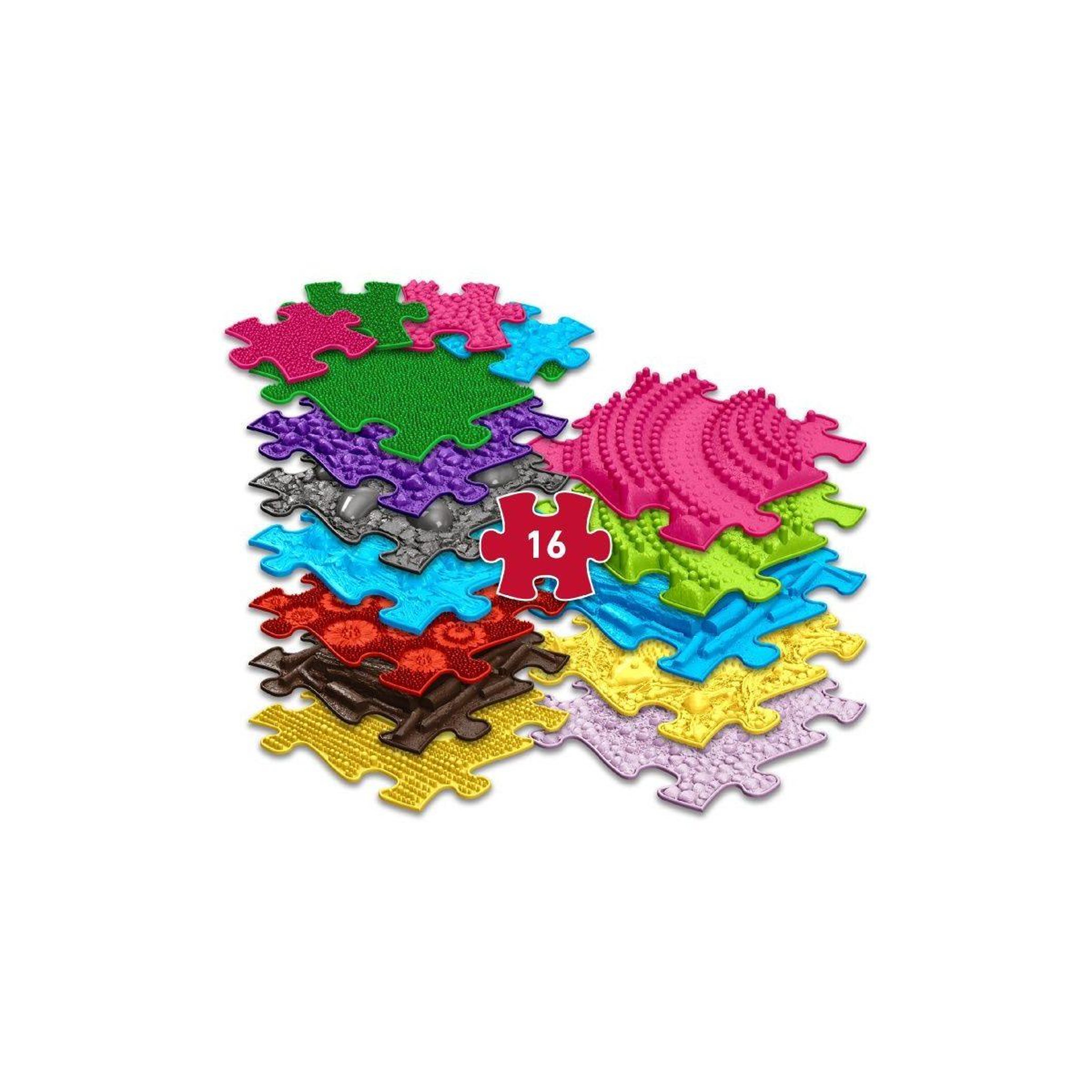 Voir la diapositive 2 : MUFFIK Tapis sensoriel  ensemble huge 2 - 16 pièces