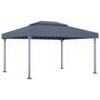 Voir la diapositive 3 : VIDAXL Tonnelle et guirlande lumineuse a LED 4x3m Anthracite Aluminium