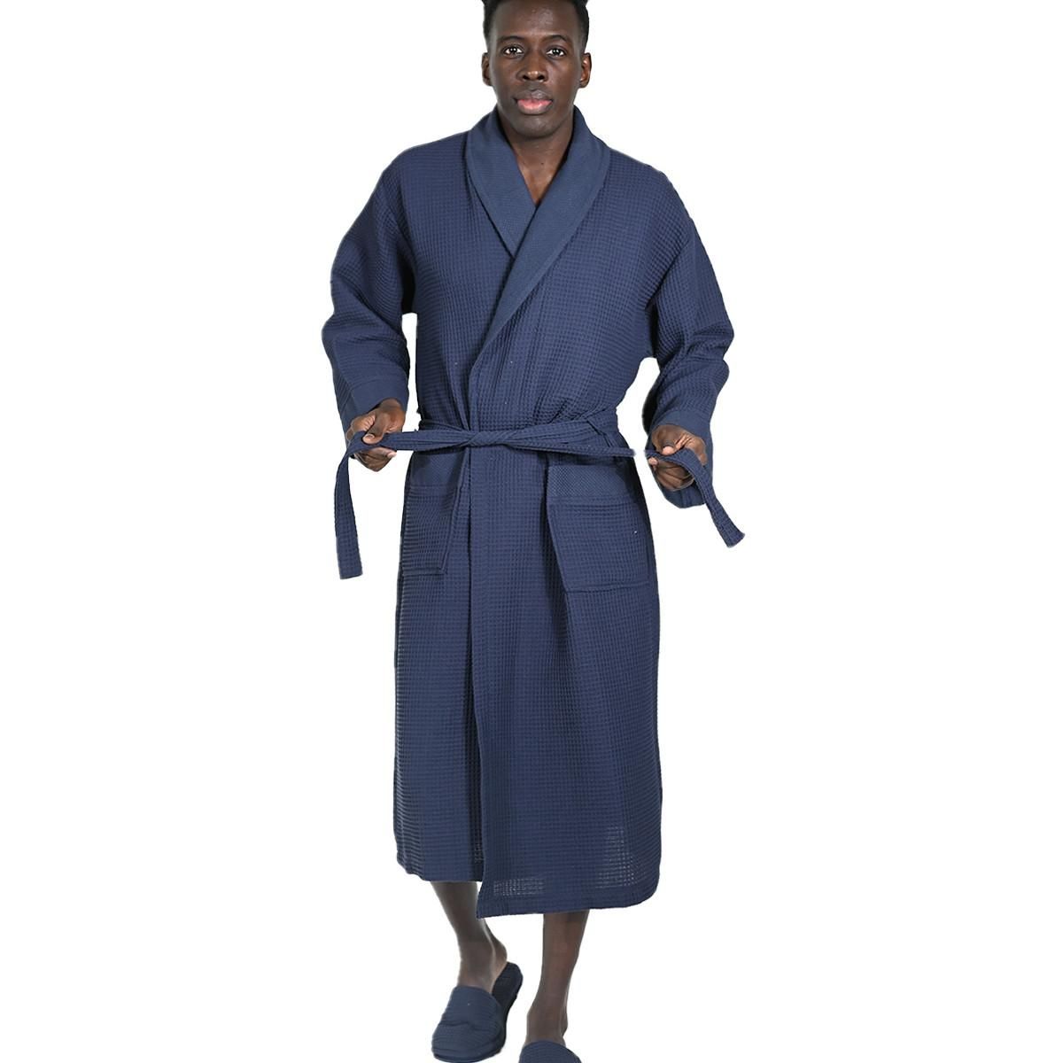 Sensei Maison Peignoir mixte nid d'abeille SPA COL CHÂLE