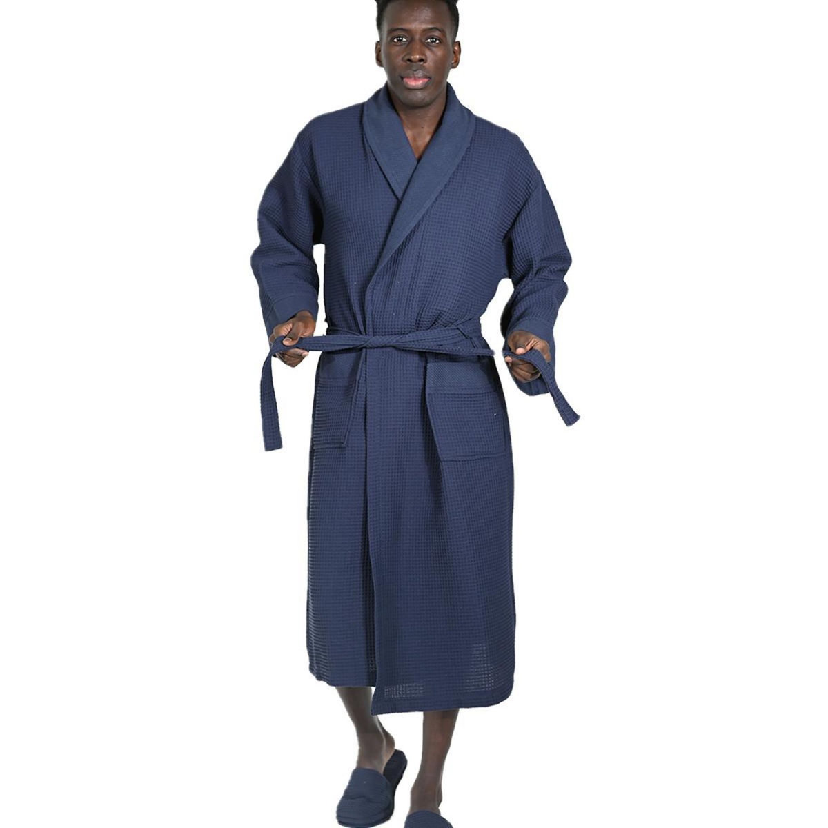 Sensei Maison Peignoir mixte nid d'abeille SPA COL CHÂLE