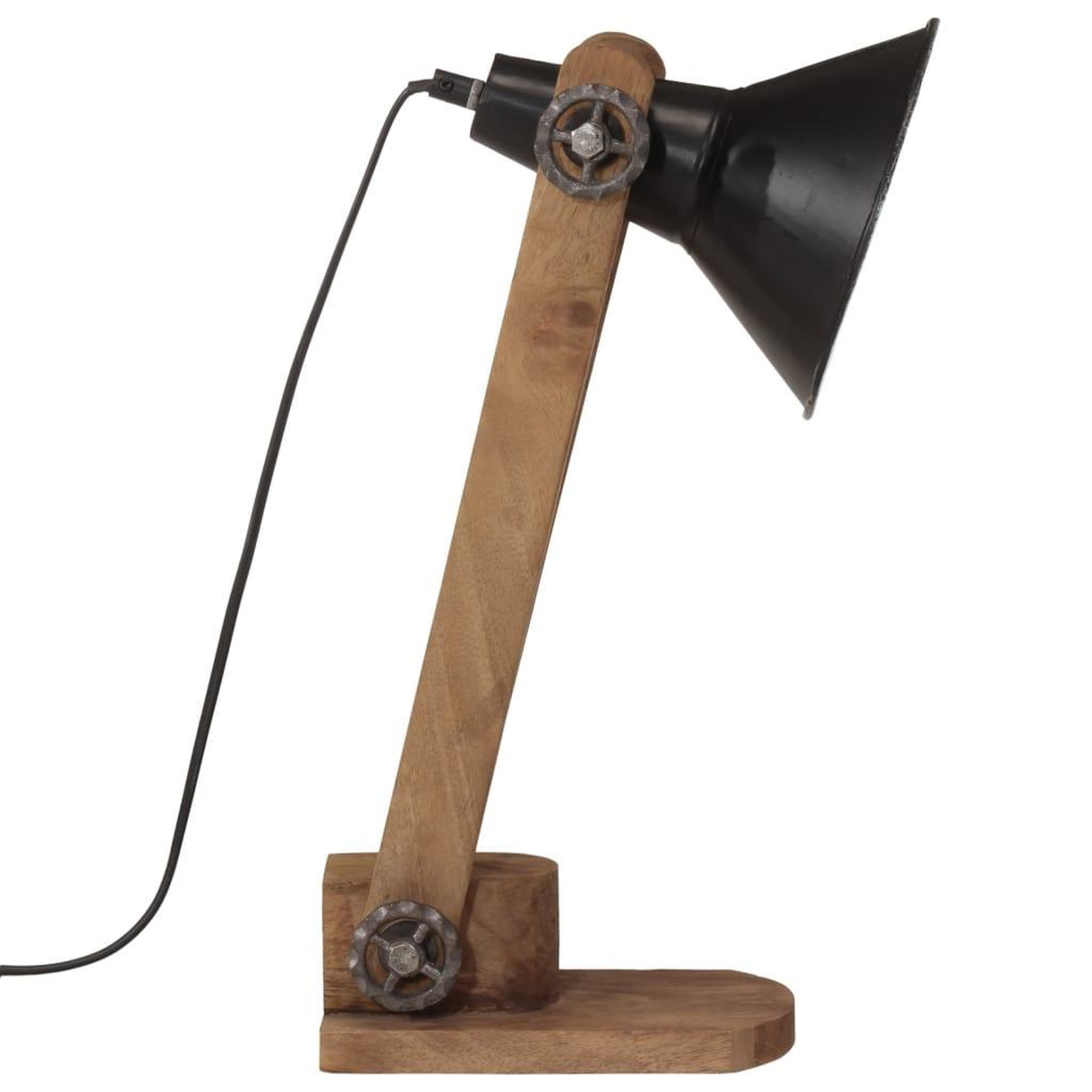 Voir la diapositive 4 : VIDAXL Lampe de bureau 25 W noir 23x13x52 cm E27