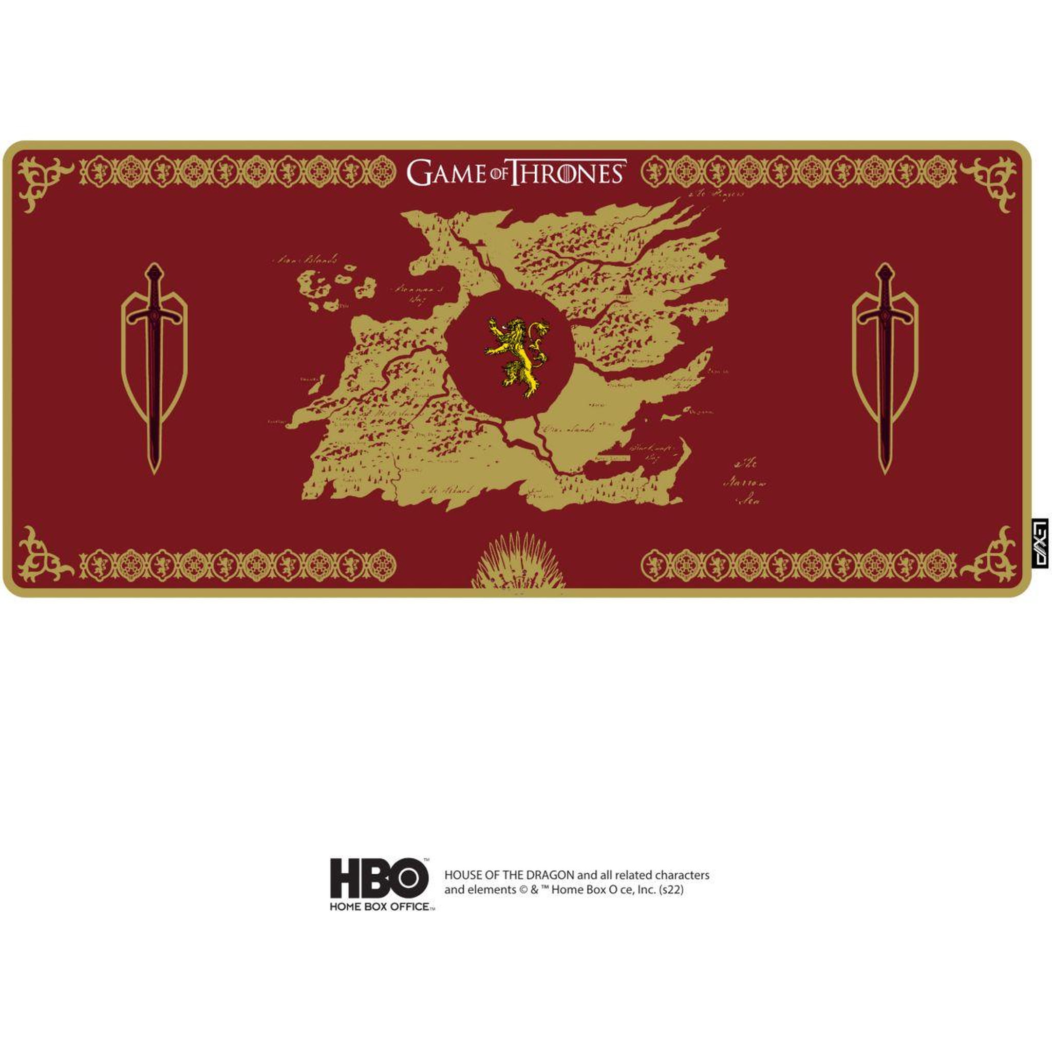 LEXIP Tapis de souris game of thrones lannister xxl