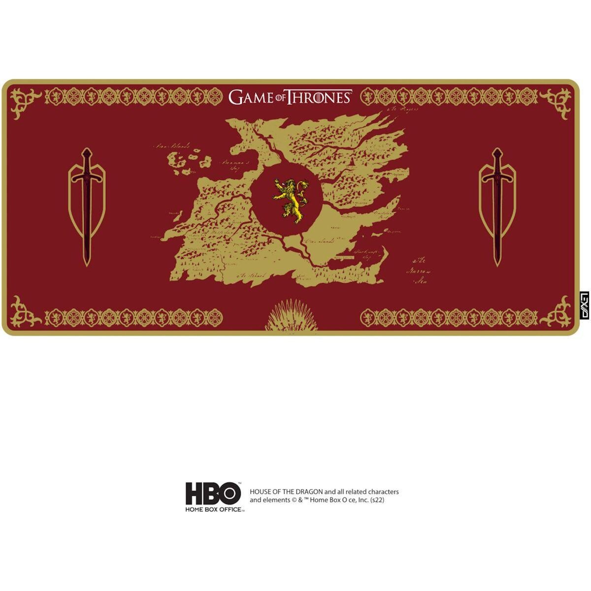 LEXIP Tapis de souris GAME OF THRONES LANNISTER XXL