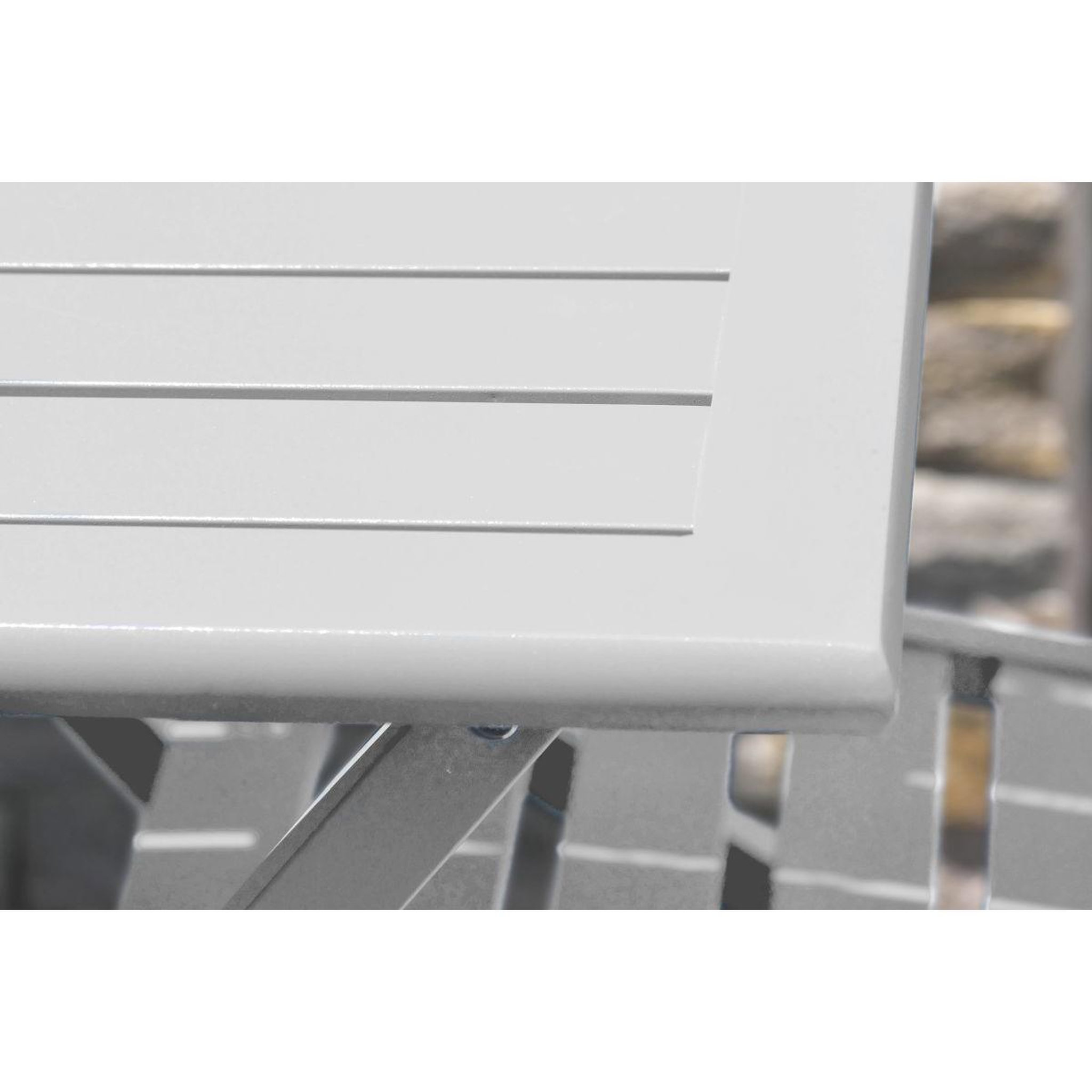 Voir la diapositive 2 : Paris Prix Table de Jardin Pliante  Marius  140cm Gris