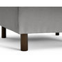 Voir la diapositive 3 : LISA DESIGN Jake - pouf en velours côtelé - pieds bois foncé