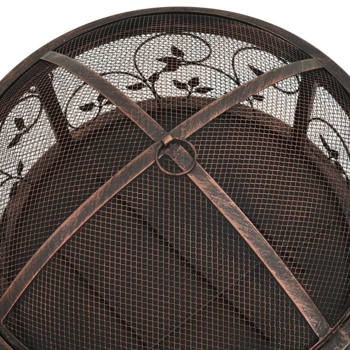 VIDAXL Foyer rustique avec tisonnier 67,5 cm XXL Acier