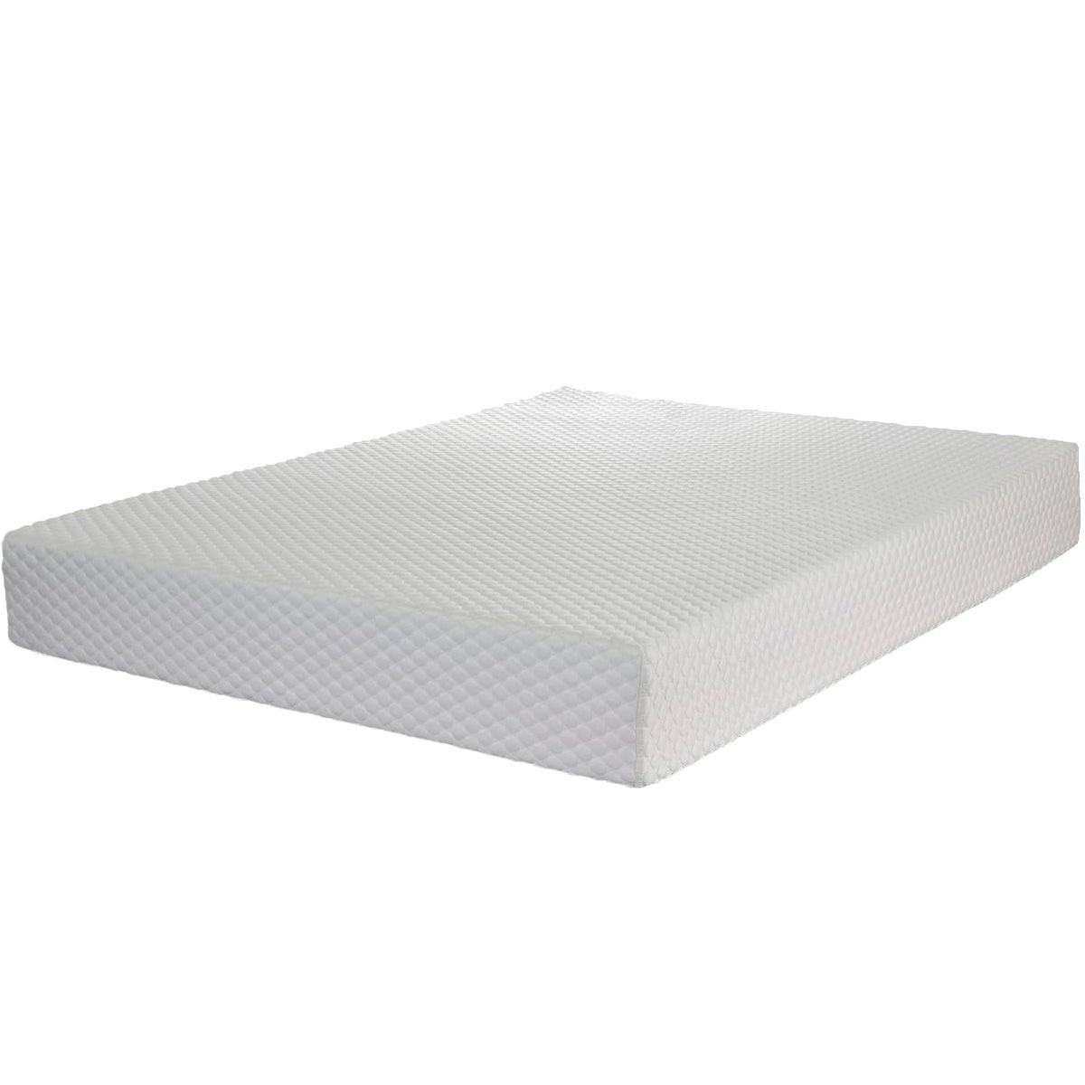 CROWN BEDDING Ensemble Matelas mousse mémoire et  mousse HR + sommier 140x190cm - VISCO 