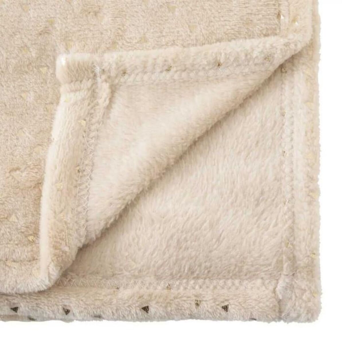 Atmosphera Kids Plaid Flanelle Enfant  Berlingot  75x100cm Beige