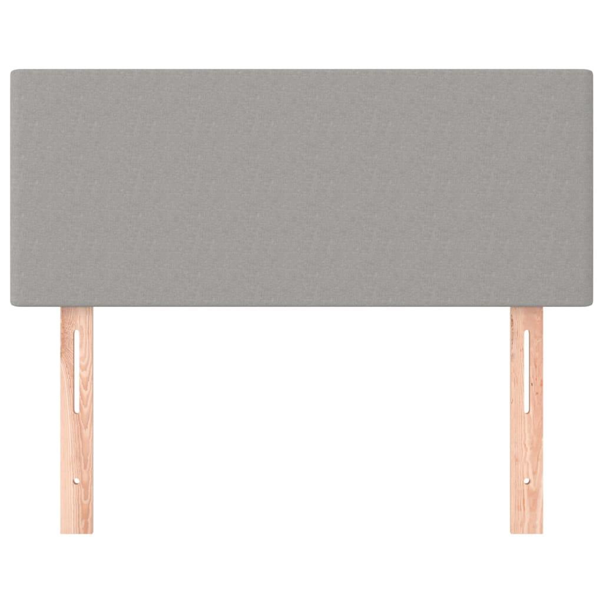 Voir la diapositive 3 : VIDAXL Tete de lit Gris clair 100x5x78/88 cm Tissu