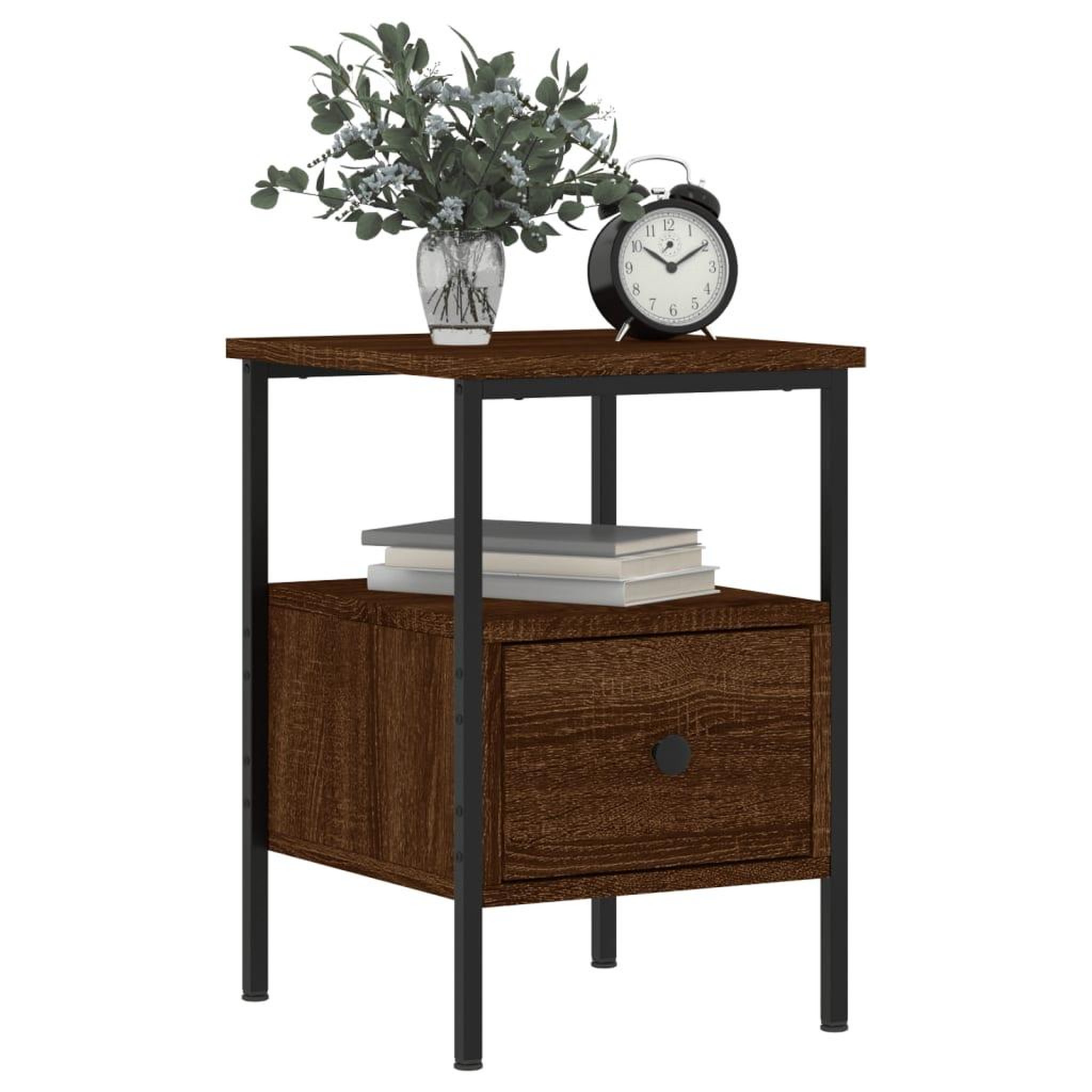 Voir la diapositive 4 : VIDAXL Tables de chevet 2 pcs chene marron 34x36x50 cm bois ingenierie