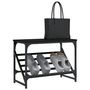 Voir la diapositive 3 : VIDAXL Etagere a chaussures noir 60x30x45 cm bois d'ingenierie