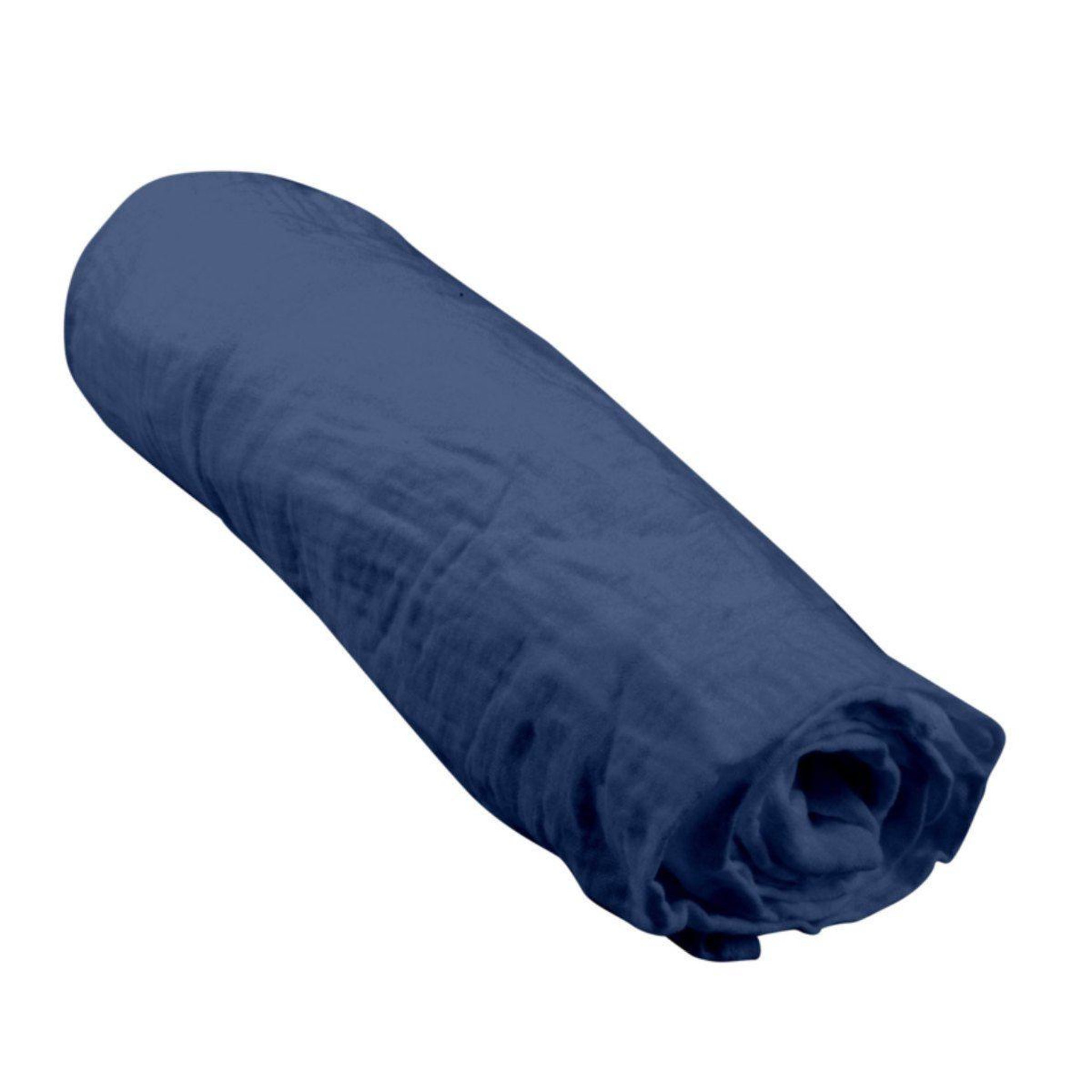BEBE DOUCEUR Drap housse bébé  extensible  70x140cm bleu foncé
