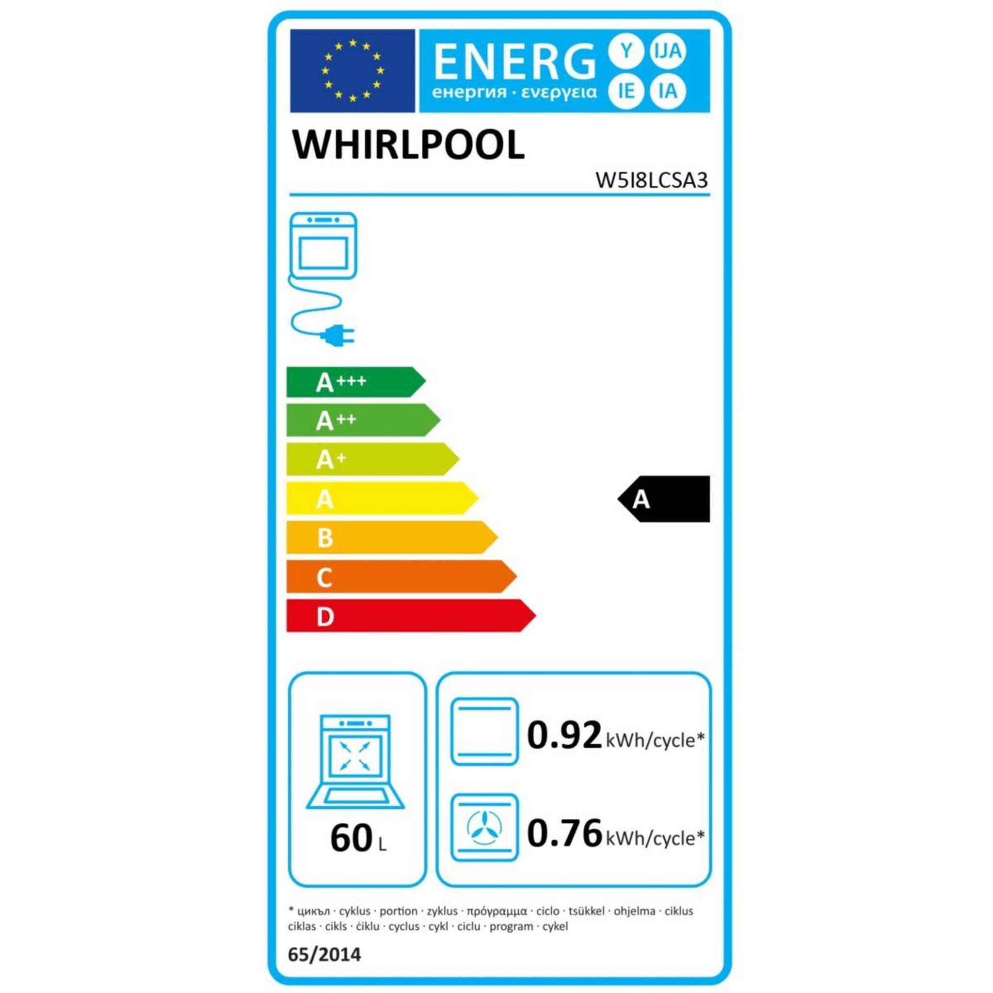 Voir la diapositive 6 : Whirlpool Cuisinière électrique w5i8lcsa3