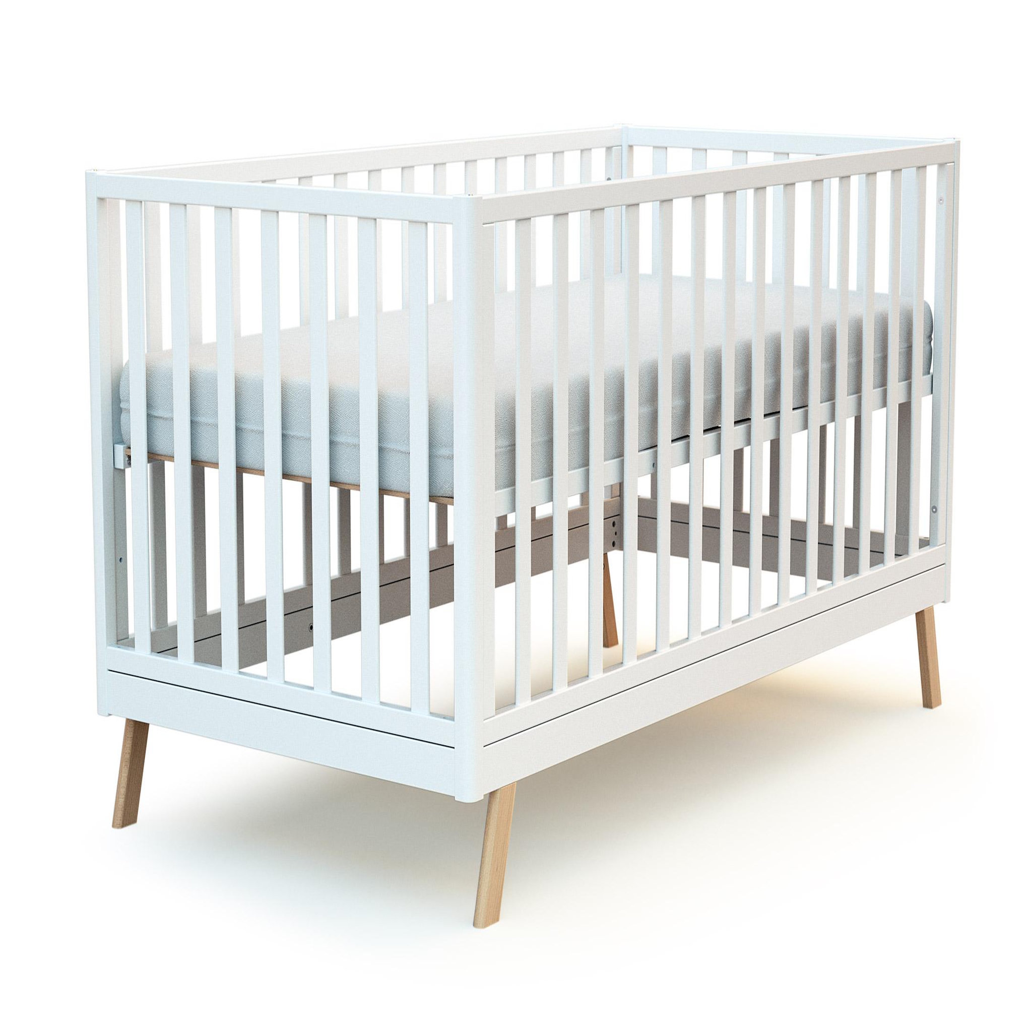 Voir la diapositive 4 : AT4 Lit bébé évolutif KASA en bois