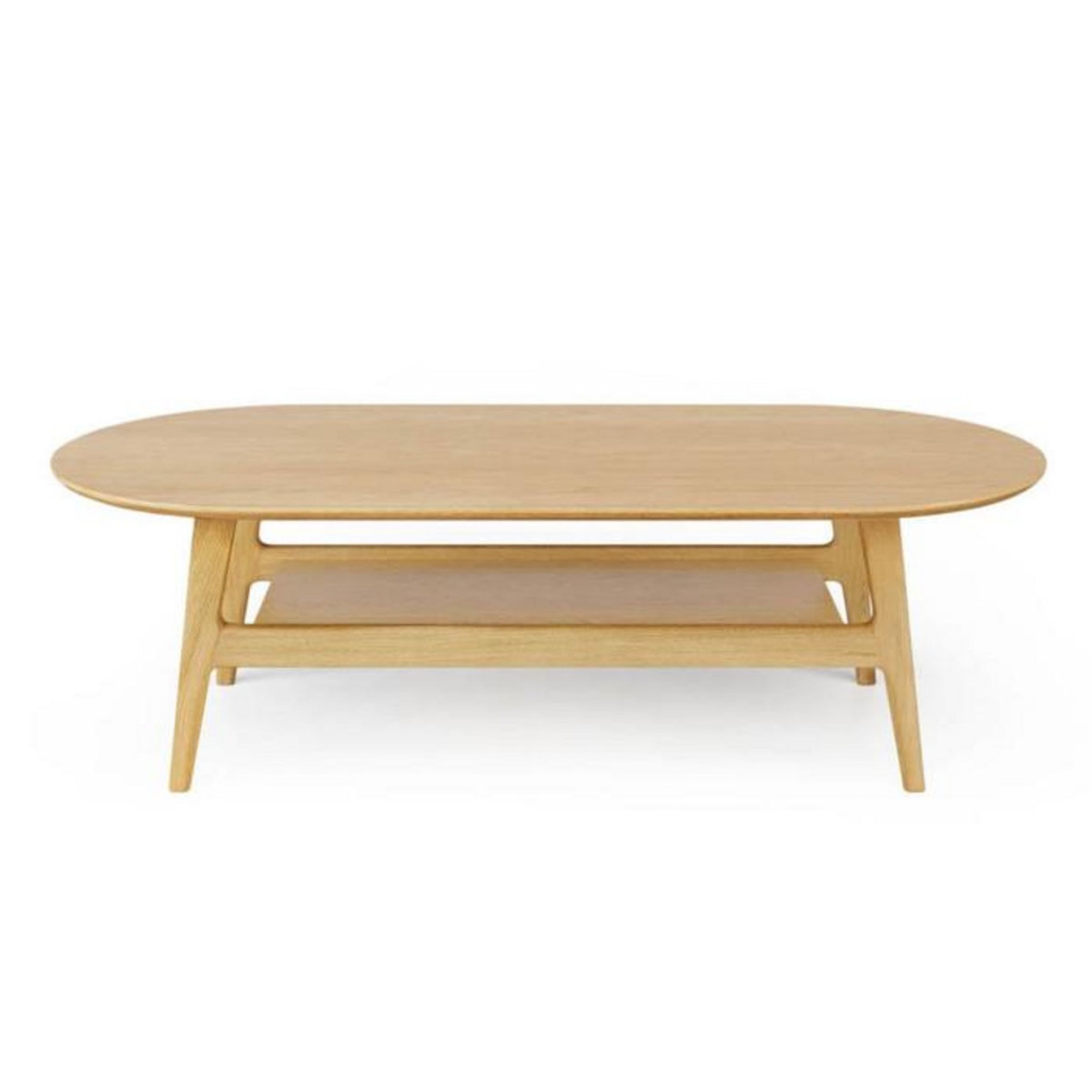 Paris Prix Table Basse en Bois  Courbée  130cm Chêne