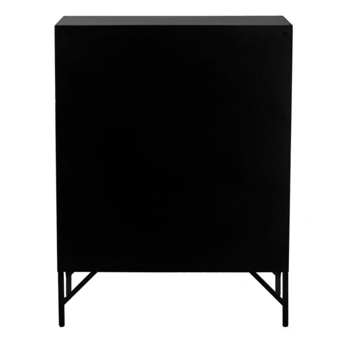 Paris Prix Commode 9 Portes en Métal  Popa  113cm Noir