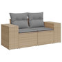 Voir la diapositive 3 : VIDAXL Salon de jardin avec coussins 7 pcs beige resine tressee