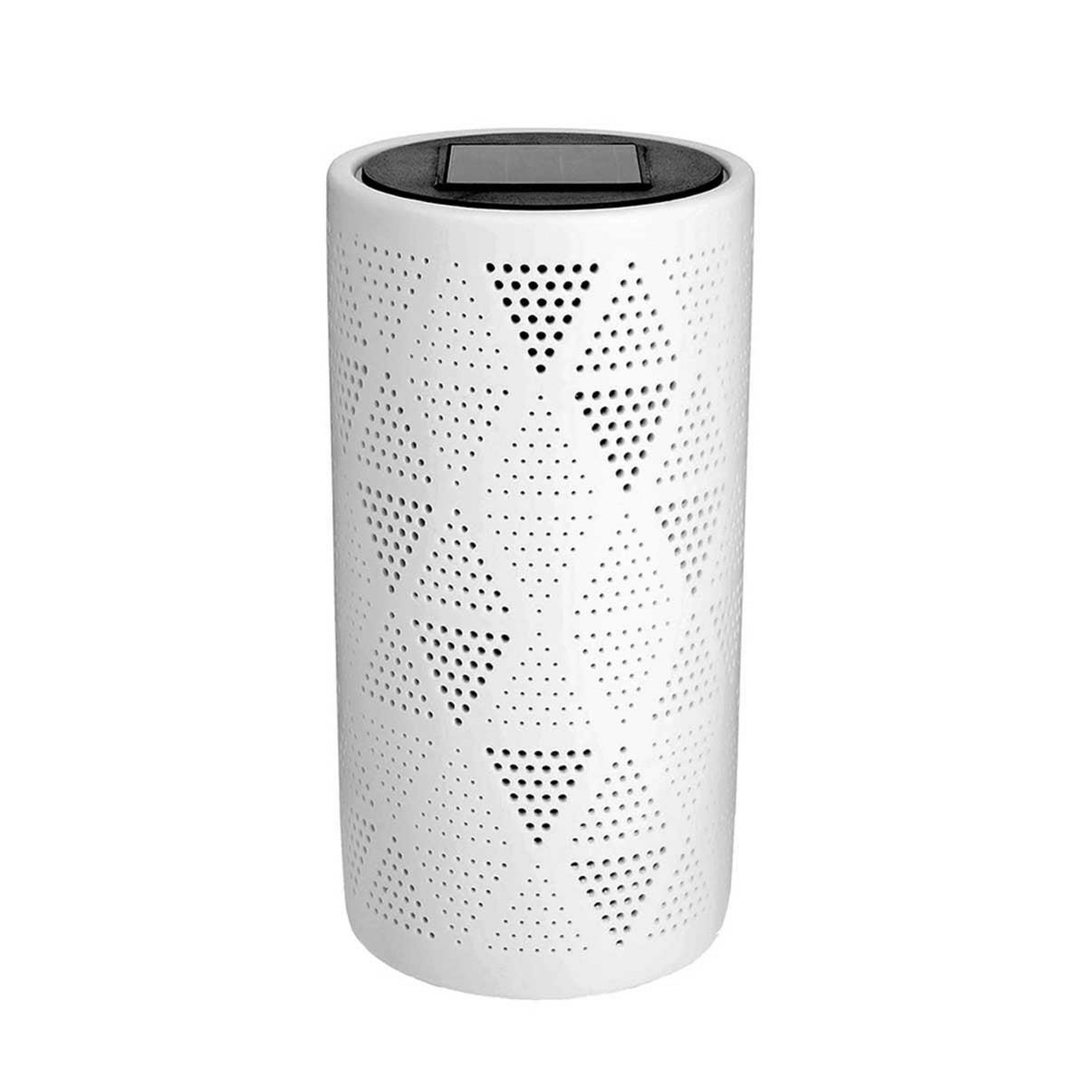 Lumisky Lanterne solaire jeux de lumière JANINA TALL Blanc Céramique H20cm