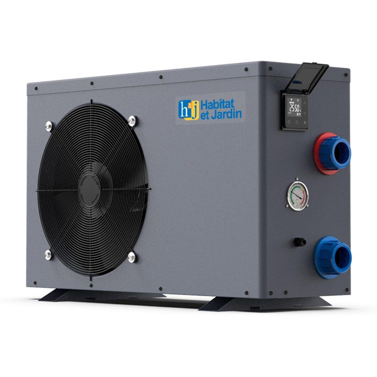 Habitat et Jardin Piscine bois en kit rectangle   Tampa 145   - 7.20 x 4.20 x 1.44 +  Pompe à chaleur - Puissance 6.1 kW