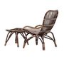 Voir la diapositive 2 : Paris Prix Fauteuil de Jardin & Repose-Pieds  Ella  98cm Noyer Foncé