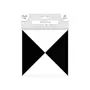 SUD TRADING 6 Stickers carreaux de ciment Motifs Triangle  - 15 x 15 cm - Noir et blanc