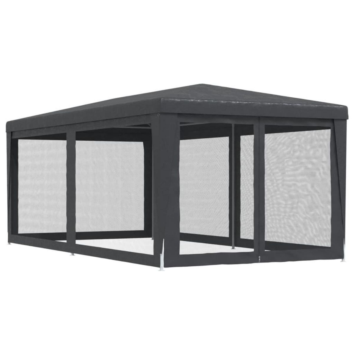 VIDAXL Tente de fete avec 6 parois laterales en maille Anthracite 3x6m