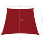 Voir la diapositive 6 : VIDAXL Voile de parasol Tissu Oxford trapeze 2/4x3 m Rouge