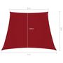 Voir la diapositive 6 : VIDAXL Voile de parasol Tissu Oxford trapeze 2/4x3 m Rouge